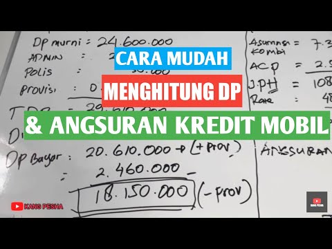 How to Calculate DP and Car loan installments. 