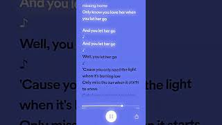 Let Her Go only Know Youve Been High When Youre Feeling Low  Passenger sped Upserein