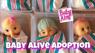 Baby Alive video, going to The baby Alive Adoption Center to adopt a new baby