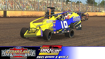 iRacing Dirt Big Block Modifieds @ Cedar Lake Speedway