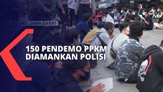 Demo Tolak PPKM Berujung Ricuh, 150 Pemuda Diamakan Polisi