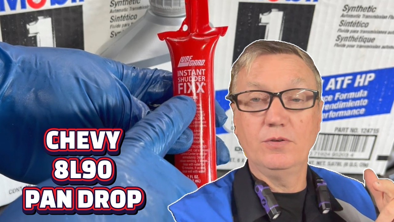 Mobil 1 Synthetic LV ATF HP transmission fluid fill procedure for Chevy Silverado 8L90