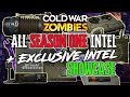 Cold War Zombies ALL SEASON 1 INTEL SHOWCASE and ALL EXCLUSIVE INTEL SHOWCASE)