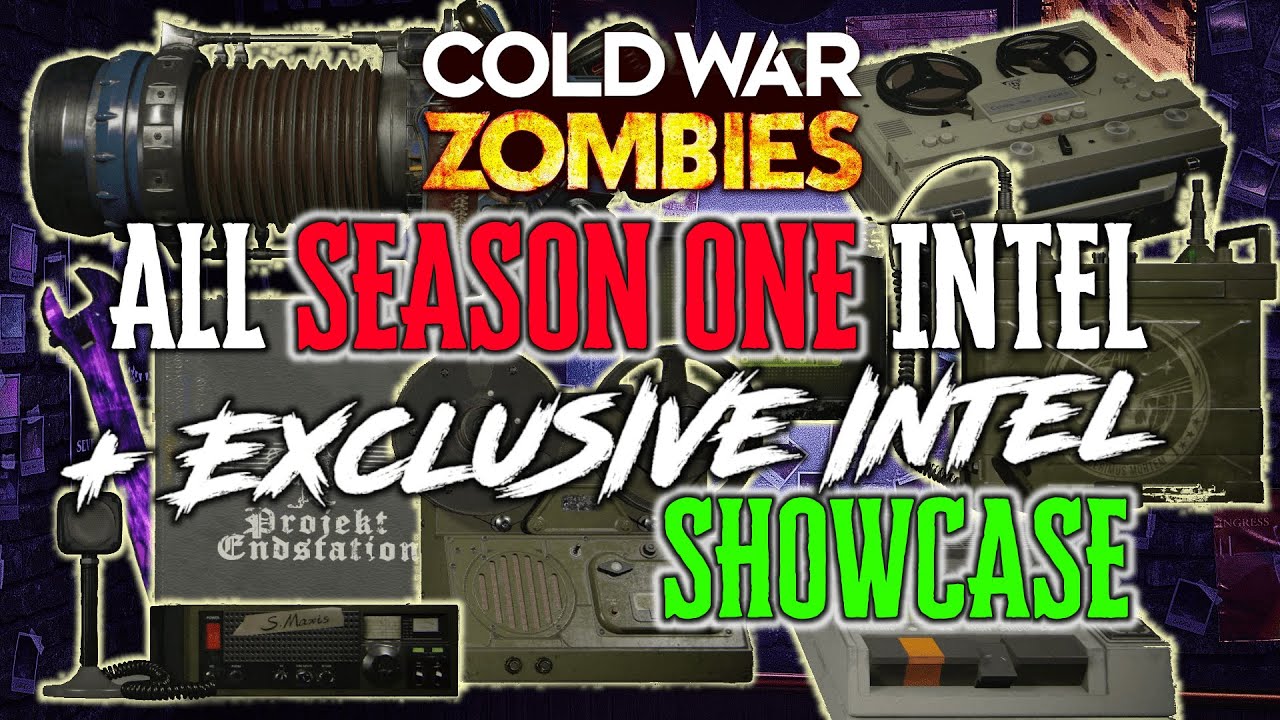 Cold War Zombies ALL SEASON 1 INTEL SHOWCASE and ALL EXCLUSIVE INTEL