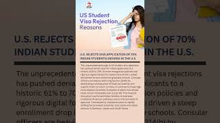 U.S. Rejects Visa Application Of 70% Indian Students| Indians In The U.S. #india #visa #trending
