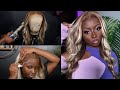 Blonde Highlights Frontal Wig Install | Wiggins Hair