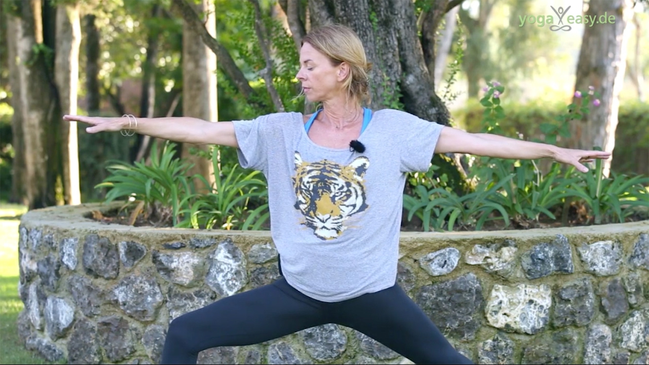 Tutorial: Yoga Übung Krieger 2 | Asana | Virabhadrasana 2