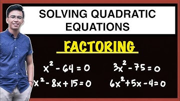 How to Solve Quadratic Equations by FACTORING - Grade 9 Math @MathTeacherGon