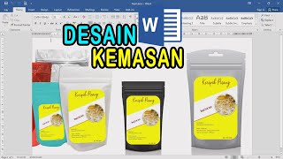 Cara Membuat Desain Kemasan Menggunakan Microsoft Word | Membuat Label Makanan screenshot 2