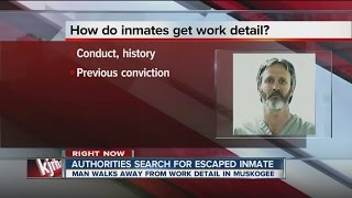 authorities search for escaped inmate