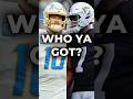 Chargers vs. Raiders Monday Night Football: Who Ya Got! With Special Guests! #nfl #nflnews #shorts
