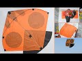 Step by step making 1 tawa kite and flying test 28x42 inches  diy  kite craft  golgappay kites