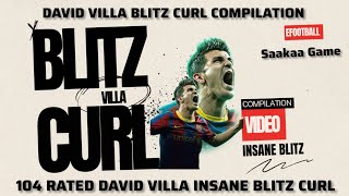 David villa blitz curl compilation video #blitzcurler #villa #pes #efootball #football #viralvideo  screenshot 3