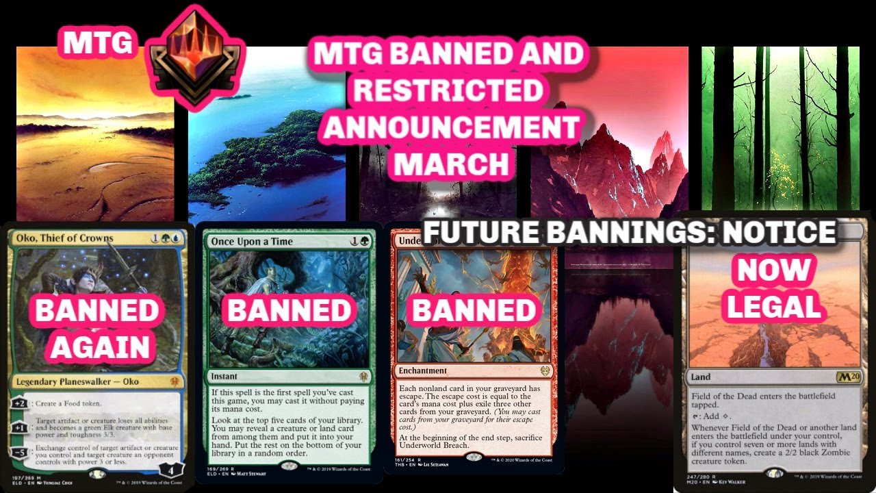 MTG Bans and Restricted announcement list Future Bannings? Oko & QUAT