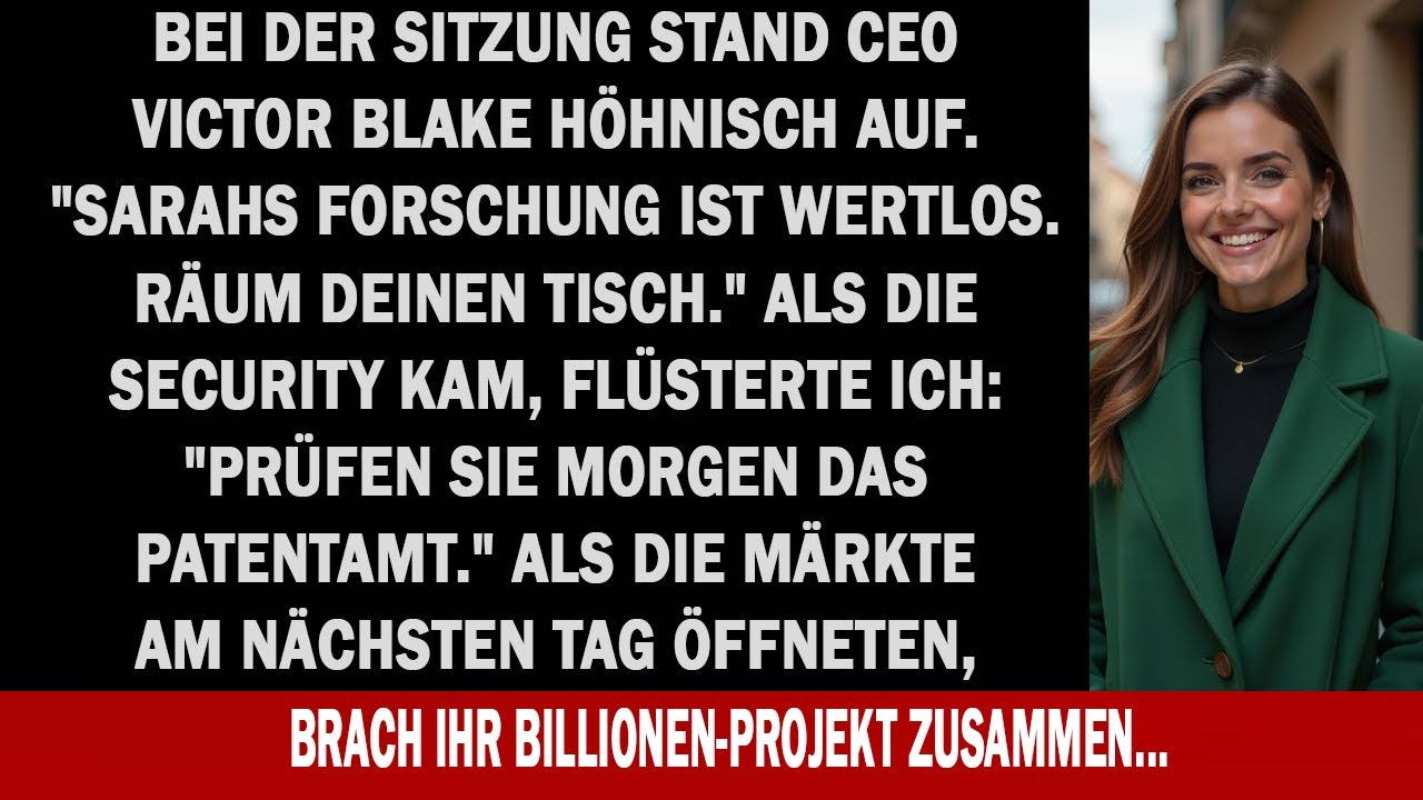 Der CEO feuerte mich aus dem Traumjob – doch mein „nutzloses“ Patent drehte plötzlich alles um.