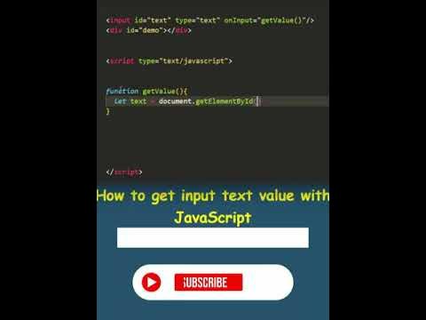 Get input text value in #JavaScript #javascriptengineer #short #shorts ...