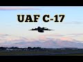 UAF C-17A Globemaster III departs PIK in a hurry!