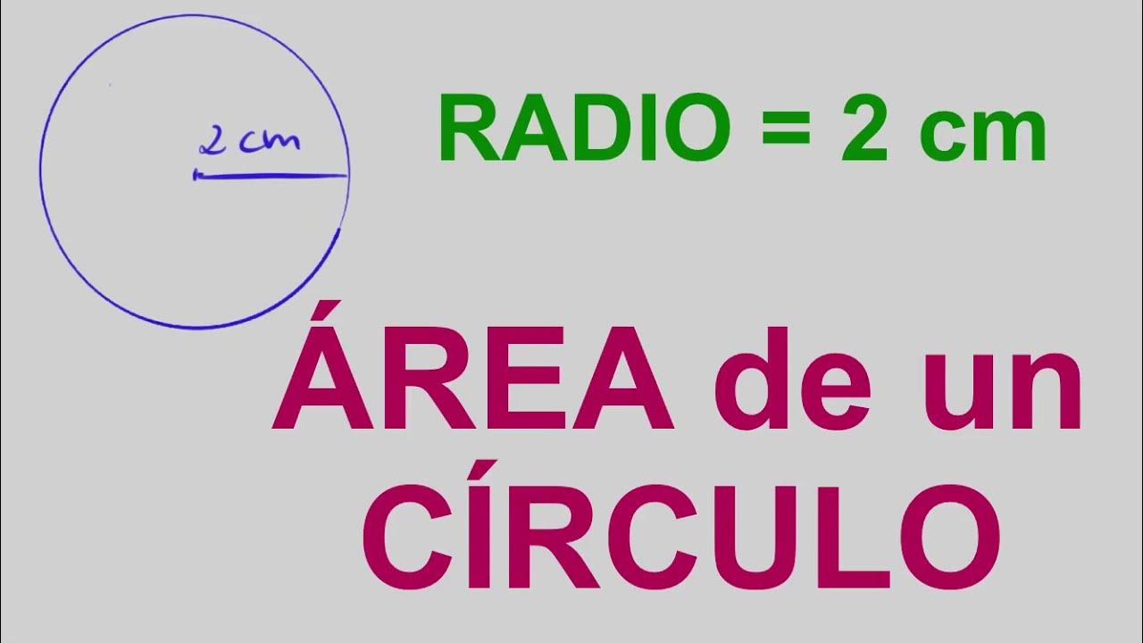 Formula del area del circulo