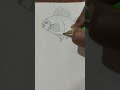 Easy fish drawing #how to draw fish #trendingshorts #easydrawing