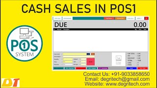Tutorial 1 - Cash Sales in POS1 - Billing Software Phone - 919033858650 #pos #BillingSoftware screenshot 5