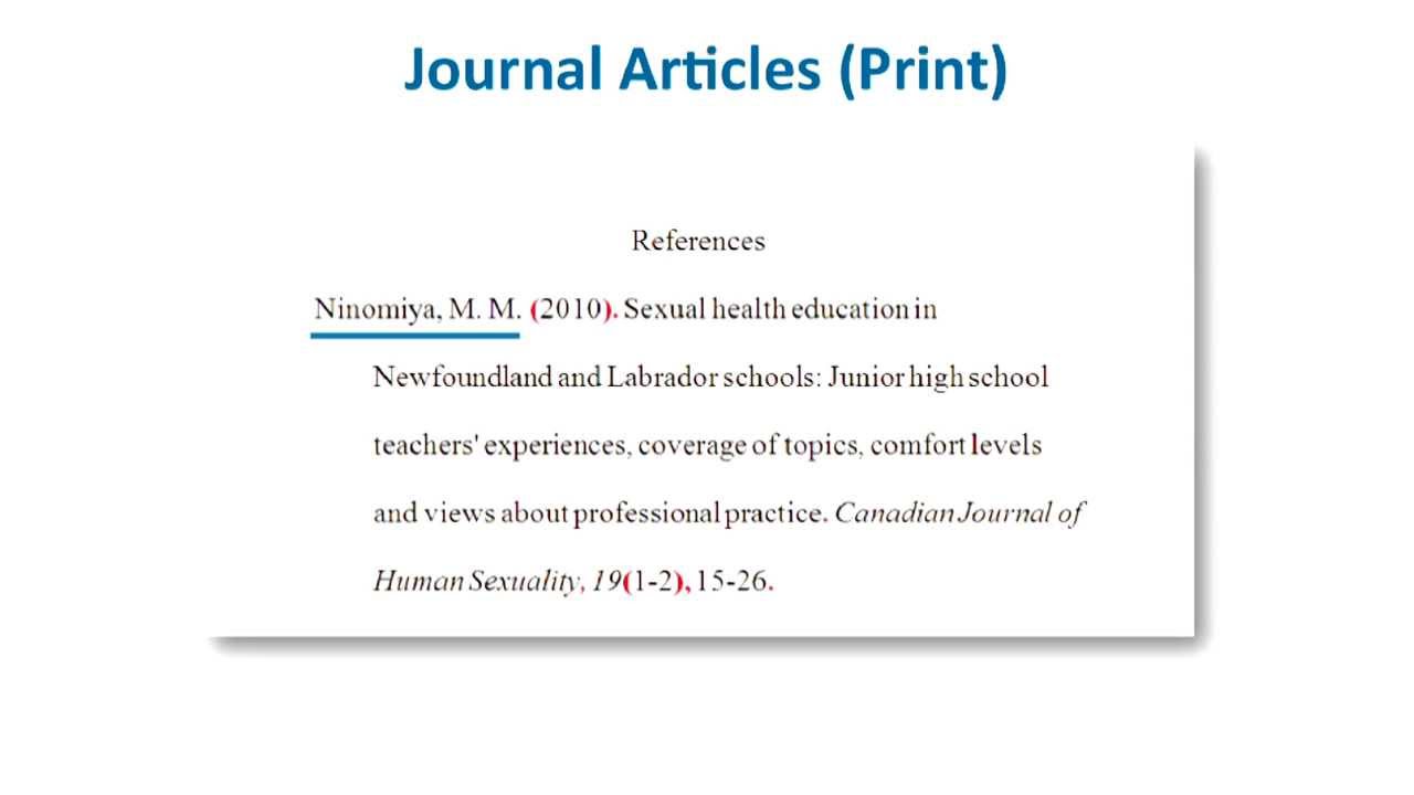 ð Apa style format reference page. How to Cite References in APA Format