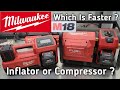 Milwaukee M18 Inflator 2848-20 VS M18 Fuel Quiet Air Compressor 2840-20. Which Is Faster?
