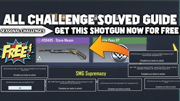 HOW TO UNLOCK GET FREE EPIC HS0405 STONE MASON SHOTGUN SMG SUPERMACY SEASONAL CHALLENGE SEASON 3 CAL
