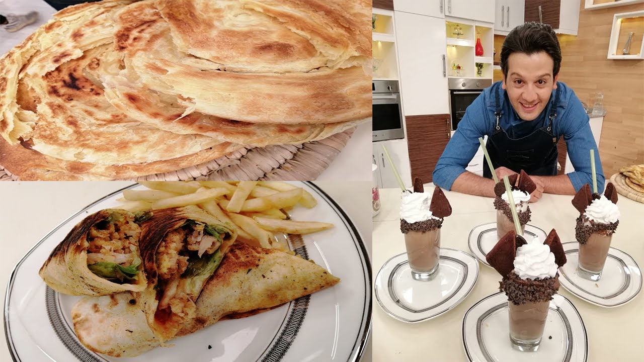 المطعم مع الشيف محمد حامد | ساندوتش بانيه زنجر - سلطة الورقيات - فطير الطاسة - سموذي الشوكولاتة