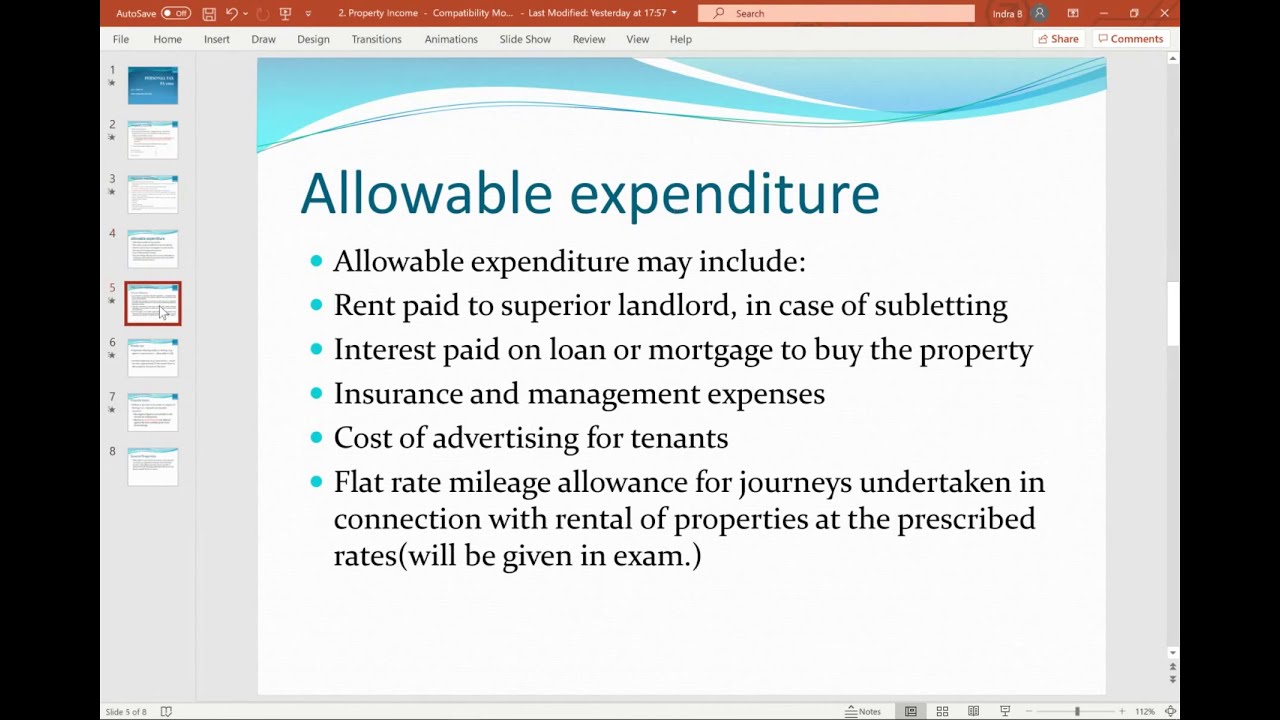Nova AAT Level 4 Personal Tax FA 2020 (Property part 1 YouTube