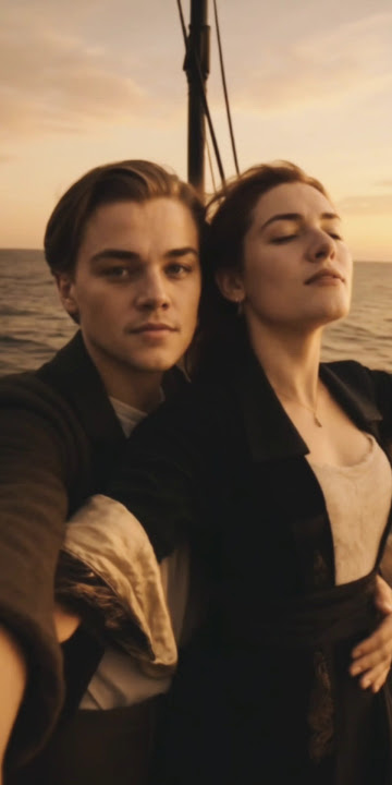 #TitanicSelfie #LeonardoDiCaprio #KateWinslet #MyHeartWillGoOn #CelineDion #TitanicStyle#MeAndJack