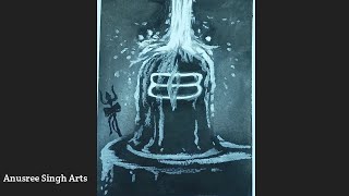 Drawing God Shiva. Easy oil pastel drawing. screenshot 1