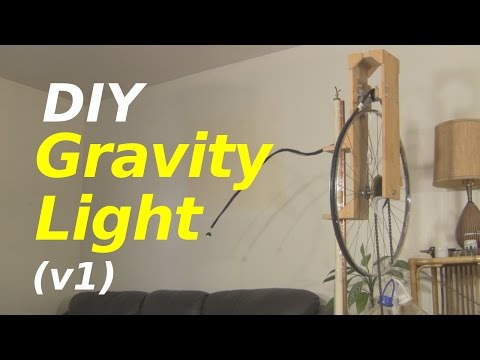 Gravity Light - a Homemade/DIY one (version 1)