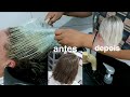 MECHAS NA TOUCA | COMO TONALIZAR? LOIRO PEROLADO MUITO FÁCIL - CABELO LISO NATURAL - SEM MANCHAS