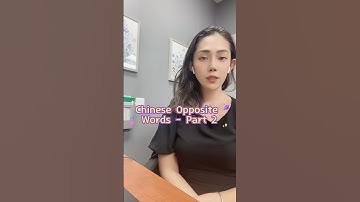 Chinese opposite words - part 2 #mandarin