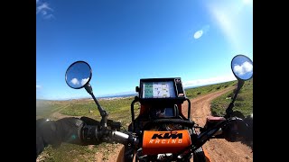 KTM 640 Adventure.  Training with CTR Roadbook  in The Canaries.