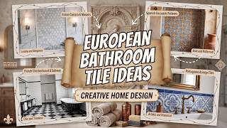 Stunning! 🚿 European Bathroom Tile Ideas 2026 with Modern Patterns, Bold Colors & Layout Designs