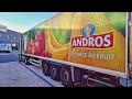 Pov truck driving actros mp5  rennes le mans france