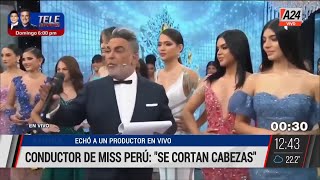 Conductor de Miss Perú echó a un productor en vivo