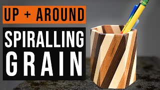 Continuous Grain Spiral Hexagon Pencil Holders 4 Ways Part 2