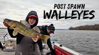 Catching POST SPAWN Walleyes in Wisconsin