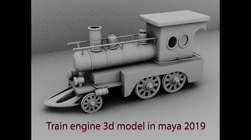 Train engine 3d model in maya 2019 part 1
