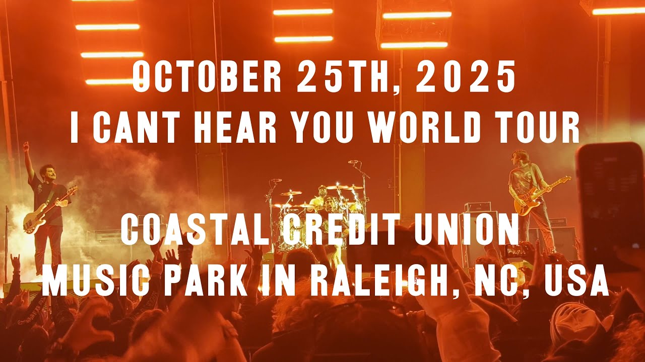 Pierce The Veil - Full Setlist Raleigh, NC | I Can't Hear You World Tour (2025)