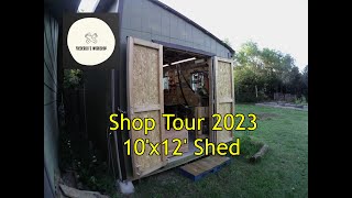 Shop Tour 2023 in a 10ft by 12ft shed