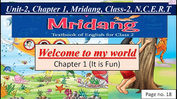 Class 2 English Mridang Unit 2 Chapter 1 | It is fun | Complete Chapter with exercise |