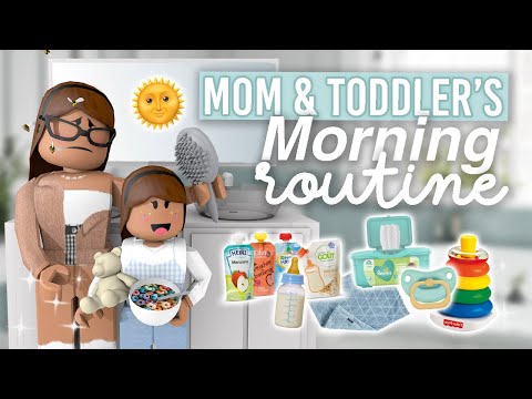 Mom Toddler S Morning Routine Bloxburg Roleplay Alixia