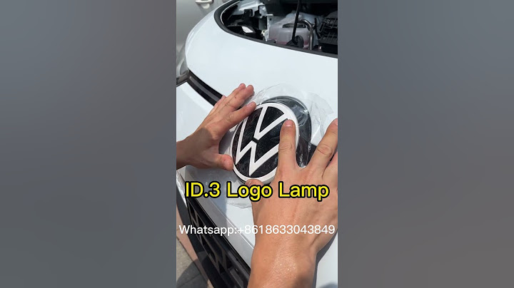 ID.3 LED lights & AMBIENT lights luminous emblem logo lamp