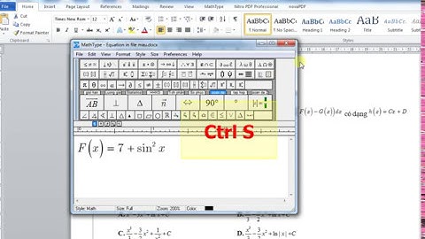 Hướng dẫn chỉnh lệch dòng trong Mathtype