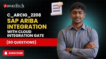 C_ARCIG_2208  - SAP Ariba Integration with Cloud Integration Gate | ZaranTech
