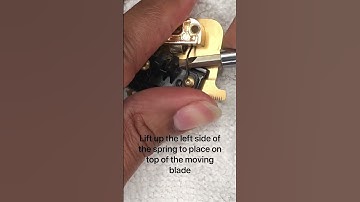 How to place the spring on the babyliss trimmer blade. #shorts #babylisspro #clipper #barbershop