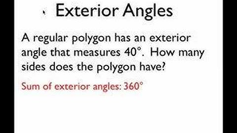 Geo ScreenCast 9: Polygon Exterior Angles
